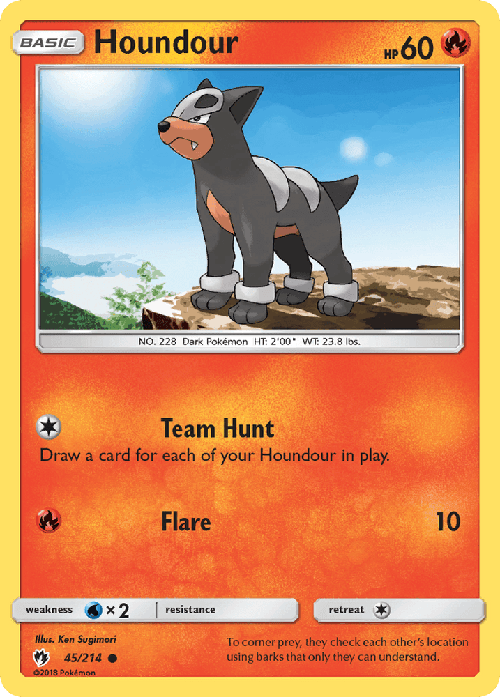 Houndour (45/214) [Sun & Moon: Lost Thunder] (Online Only)