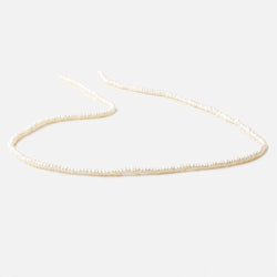 2.5mm Cream White center drilled Baroque freshwater pearls 16 inch 300 pieces (ONLINE ORDER ONLY)