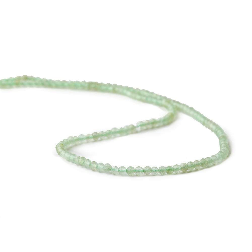 2.5mm Green Aventurine microfaceted round beads 13 inch 150 pieces (ONLINE ORDER ONLY)