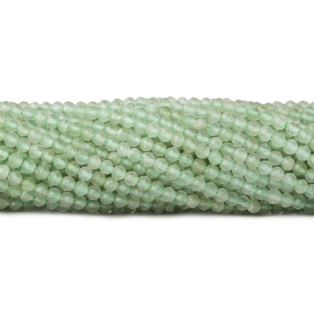 2.5mm Green Aventurine microfaceted round beads 13 inch 150 pieces (ONLINE ORDER ONLY)