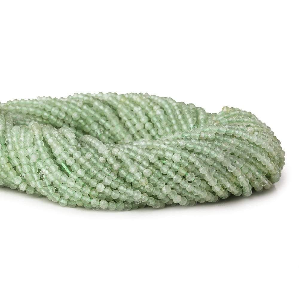 2.5mm Green Aventurine microfaceted round beads 13 inch 150 pieces (ONLINE ORDER ONLY)