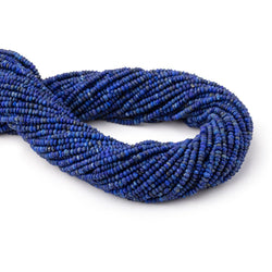 2.5mm Lapis Lazuli Plain Disc Rondelle Beads 15 inch 274 pieces (ONLINE ORDER ONLY)