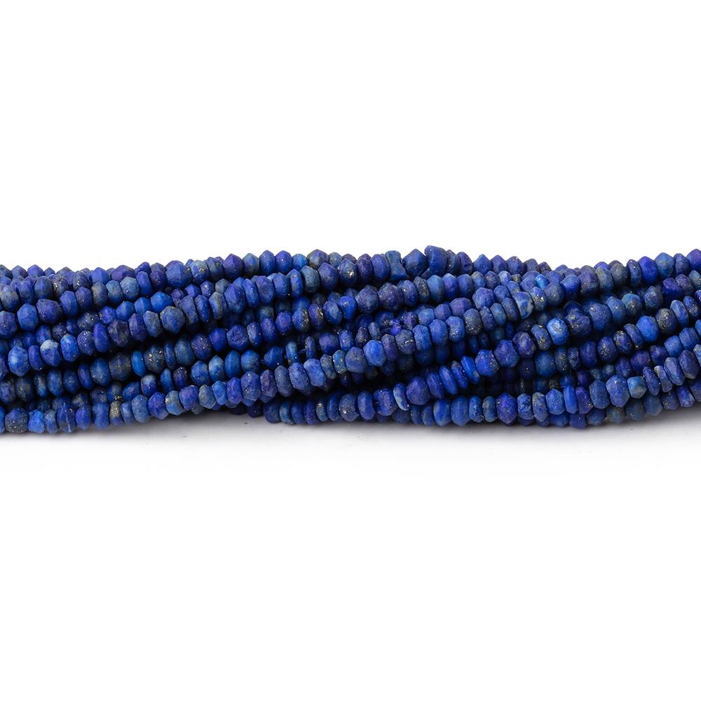 2.5mm Lapis Lazuli Plain Disc Rondelle Beads 15 inch 274 pieces (ONLINE ORDER ONLY)
