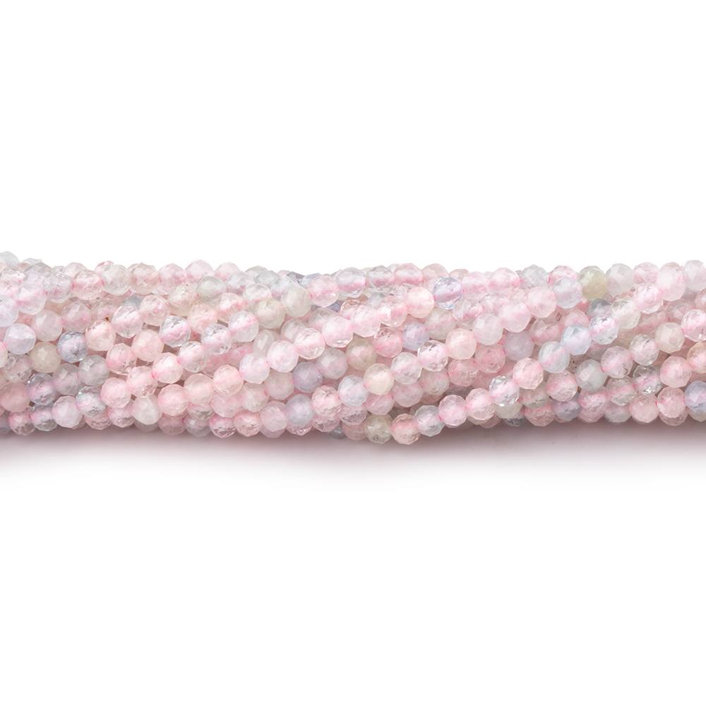 2.5mm Multi Color Beryl Micro Faceted Round Beads 12.5 inch 124 pieces