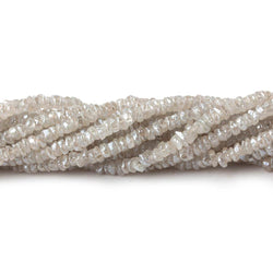 3.5mm Mystic Champagne Zircon native cut rondelle beads 16 inch 250pcs (ONLINE ORDER ONLY)