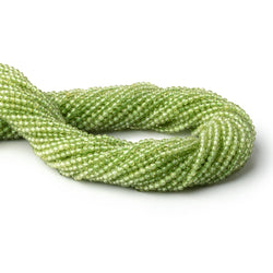 2.5mm Peridot Micro Faceted Round Beads 12.5 inch 135 pieces AAA