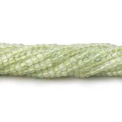 2.5mm Prehnite Micro Faceted Cube Beads 12.25 inch 134 pieces