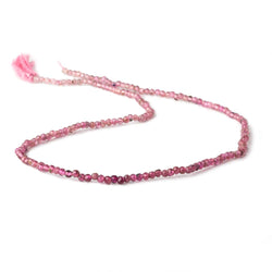 2.5mm Shaded Pink Tourmaline micro-faceted rounds 13 inch 175 beads (ONLINE ORDER ONLY)