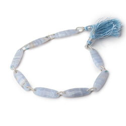 25x8mm Blue Lace Agate Double Drilled Rectangles 8 inch 8 Beads (ONLINE ORDER ONLY)