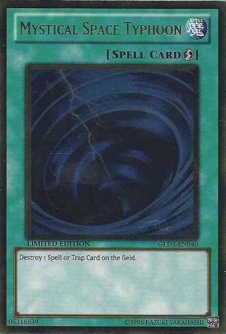 Mystical Space Typhoon [GLD3-EN040] Gold Rare (ONLINE ORDER ONLY)