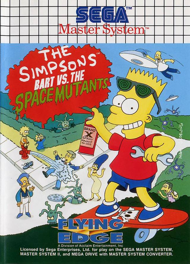 The Simpsons Bart vs the Space Mutants (Sega Master System) (ONLINE ORDER ONLY)