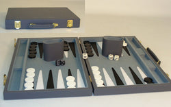 Backgammon - 15" Grey Vinyl Set (ONLINE ORDER ONLY)