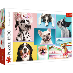 Trefl Red Cute Dogs 1500 Piece Puzzle (ONLINE ORDER ONLY)