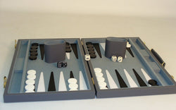 Backgammon - 18" Grey Vinyl Set (ONLINE ORDER ONLY)
