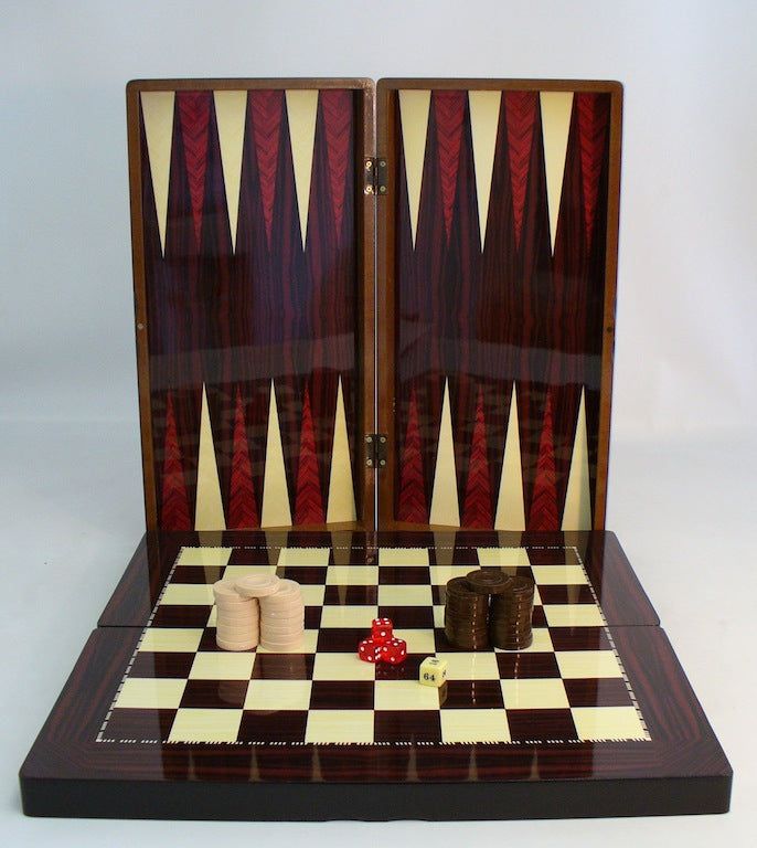 Backgammon - 19" Wood Grain Set (ONLINE ORDER ONLY)
