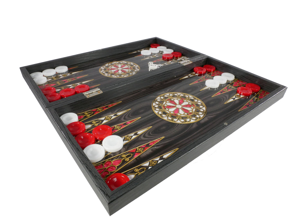 Backgammon - 19" Pistachio Cluster Backgammon Set (ONLINE ORDER ONLY)