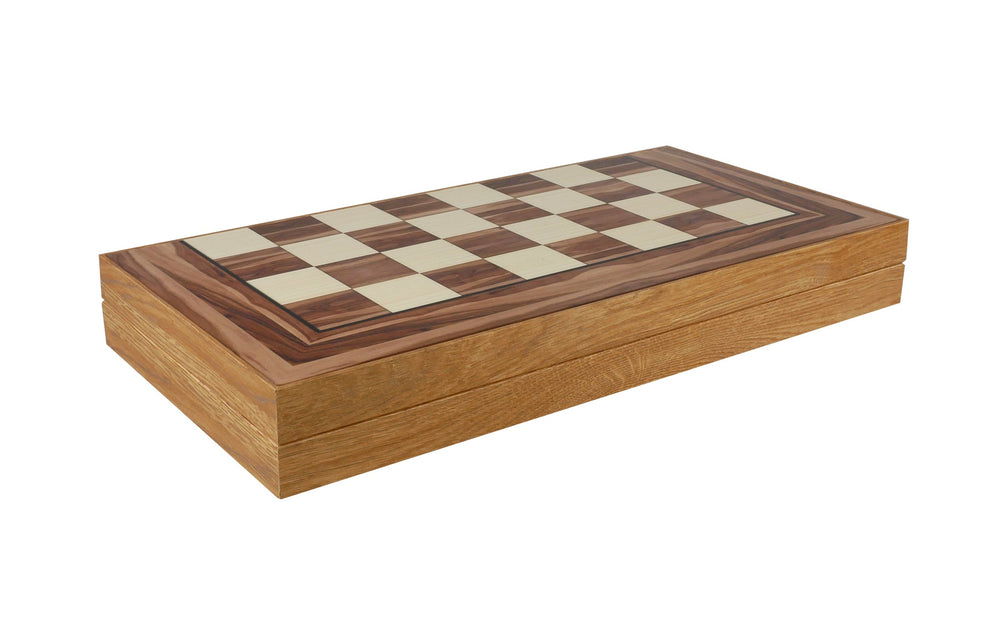 Backgammon- 19" Burlwood Decoupage Folding Backgammon Set (ONLINE ORDER ONLY)
