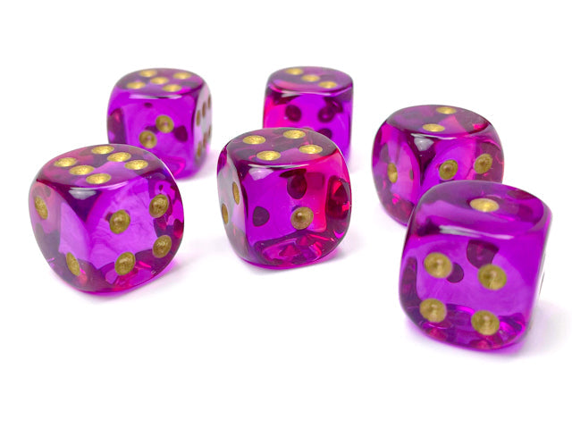 Gemini® Polyhedral Translucent Red-Violet/gold 7-Die Set /16mm/12mm (Online Only)