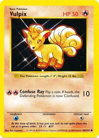 Vulpix (68/102) [Base Set Shadowless Unlimited] (Online Only)