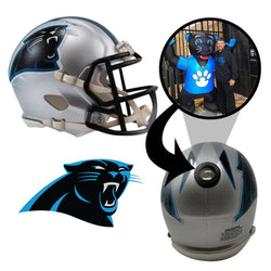 Carolina Panthers NFL Mini Helmet - Picture Inside (Online Order Only) (ONLINE ORDER ONLY)