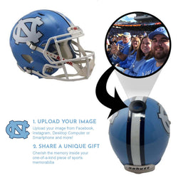 North Carolina Tar Heels College Football Collectible Mini Helmet - Picture Inside - FANZ Collectibles (Online Order Only) (ONLINE ORDER ONLY)
