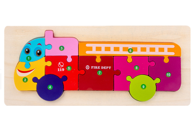 Children's Cartoon Number Animal Puzzle (ONLINE ORDER ONLY)