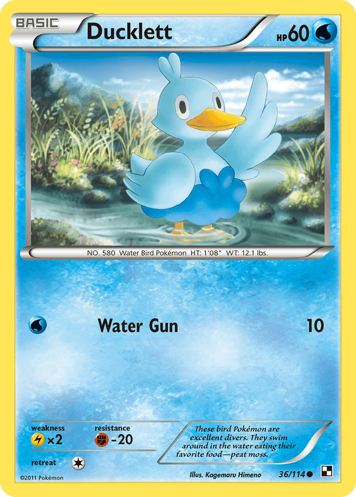 Ducklett (36/114) [Black & White: Base Set] (Online Only)