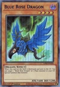 Blue Rose Dragon (Green) [LDS2-EN104] Ultra Rare (ONLINE ORDER ONLY)
