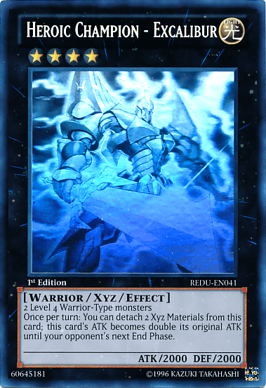 Heroic Champion - Excalibur [REDU-EN041] Ghost Rare (ONLINE ORDER ONLY)