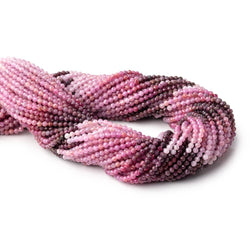 2.6mm Shaded Ruby Micro Faceted Round Beads 12.5 inch 130 pieces (ONLINE ORDER ONLY)
