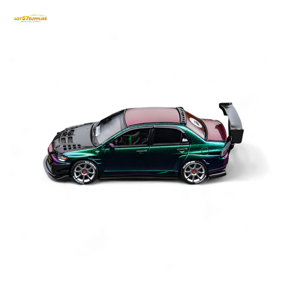 Findclassically Mitsubishi Lancer Evolution IX Chameleon With Carbon Bonnet 1:64 (ONLINE ORDER ONLY)