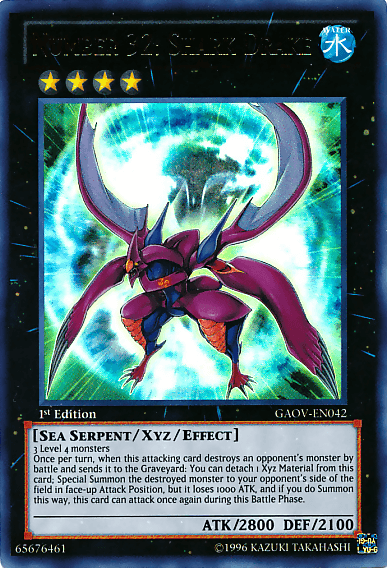 Number 32: Shark Drake [GAOV-EN042] Ultra Rare (ONLINE ORDER ONLY)