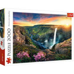 Trefl Red Háifoss Waterfall, Iceland 2000 Piece Puzzle (ONLINE ORDER ONLY)