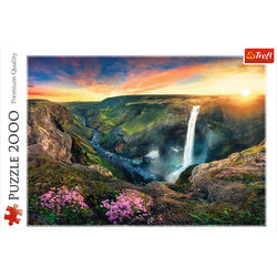 Trefl Red Háifoss Waterfall, Iceland 2000 Piece Puzzle (ONLINE ORDER ONLY)