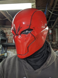 Red Vigilante Helmet - Wearable Costume Cowl Mask Helm (ONLINE ORDER ONLY)