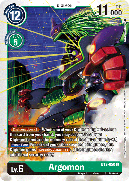 Argomon [BT2-050] [Release Special Booster Ver.1.5] (ONLINE ORDER ONLY)