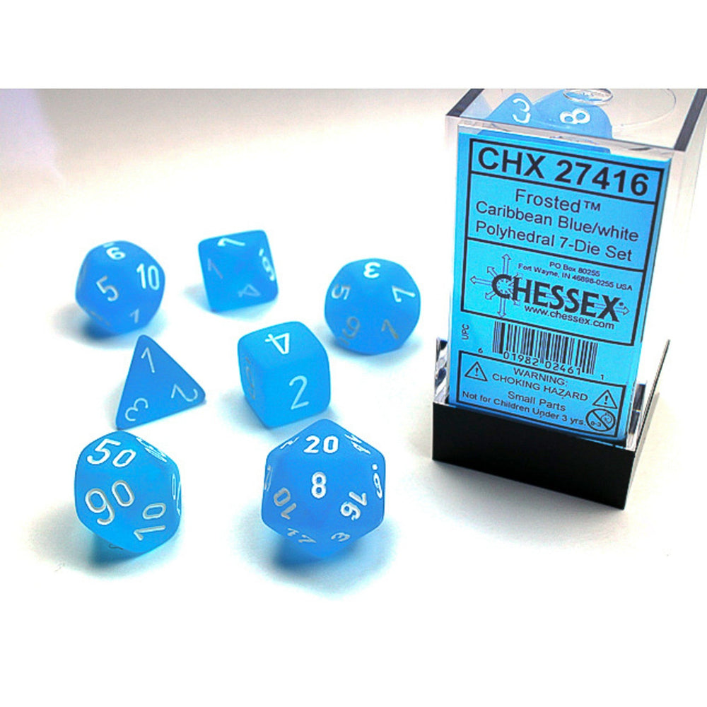 Chessex: Frosted Polyhedral Dice Set (Online Order Only)