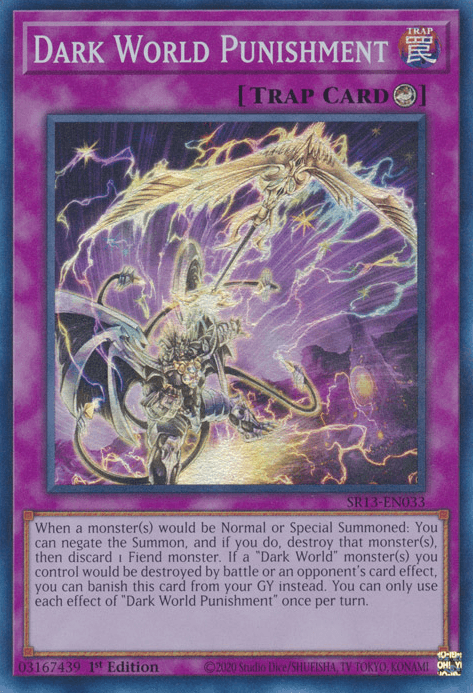 Dark World Punishment [SR13-EN033] Super Rare (ONLINE ORDER ONLY)