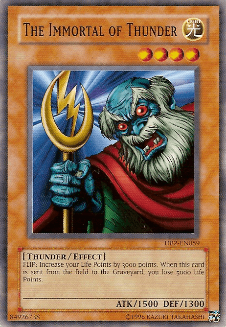 The Immortal of Thunder [DB2-EN059] Common (ONLINE ORDER ONLY)