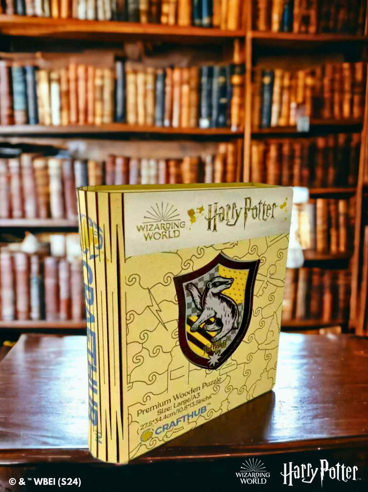 Harry Potter - Hufflepuff Crest - House Prides Wooden Jigsaw Puzzle (Online Order Only)