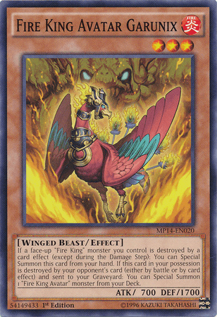 Fire King Avatar Garunix [MP14-EN020] Common (ONLINE ORDER ONLY)