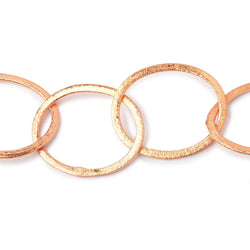 27x23mm Copper Brushed Oval Link Chain (ONLINE ORDER ONLY)