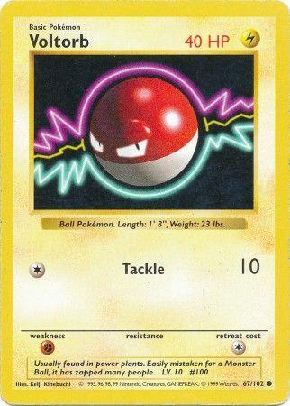 Voltorb (67/102) [Base Set Shadowless Unlimited] (Online Only)