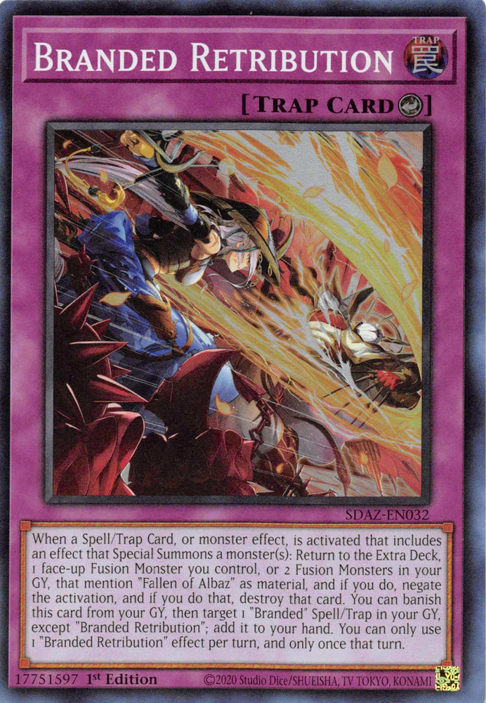 Branded Retribution [SDAZ-EN032] Super Rare (ONLINE ORDER ONLY)