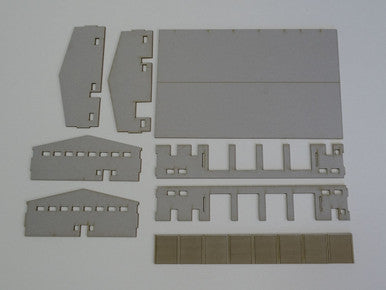 Motorpool Building (Matboard) - 285CSS025 (Online Order Only)
