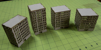 6mm Tall City Buildings (Matboard) - 285CSS055 (Online Order Only)