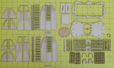 6mm Ultra Modern / Future City Building, Double Tower - 285CSS051 (Online Order Only)
