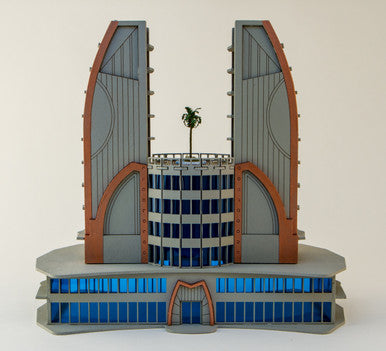 6mm Ultra Modern / Future City Building, Double Tower - 285CSS051 (Online Order Only)