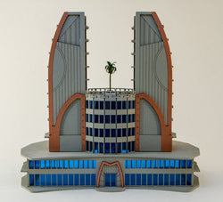 6mm Ultra Modern / Future City Building, Double Tower - 285CSS051 (Online Order Only)