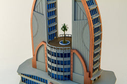 6mm Ultra Modern / Future City Building, Double Tower - 285CSS051 (Online Order Only)